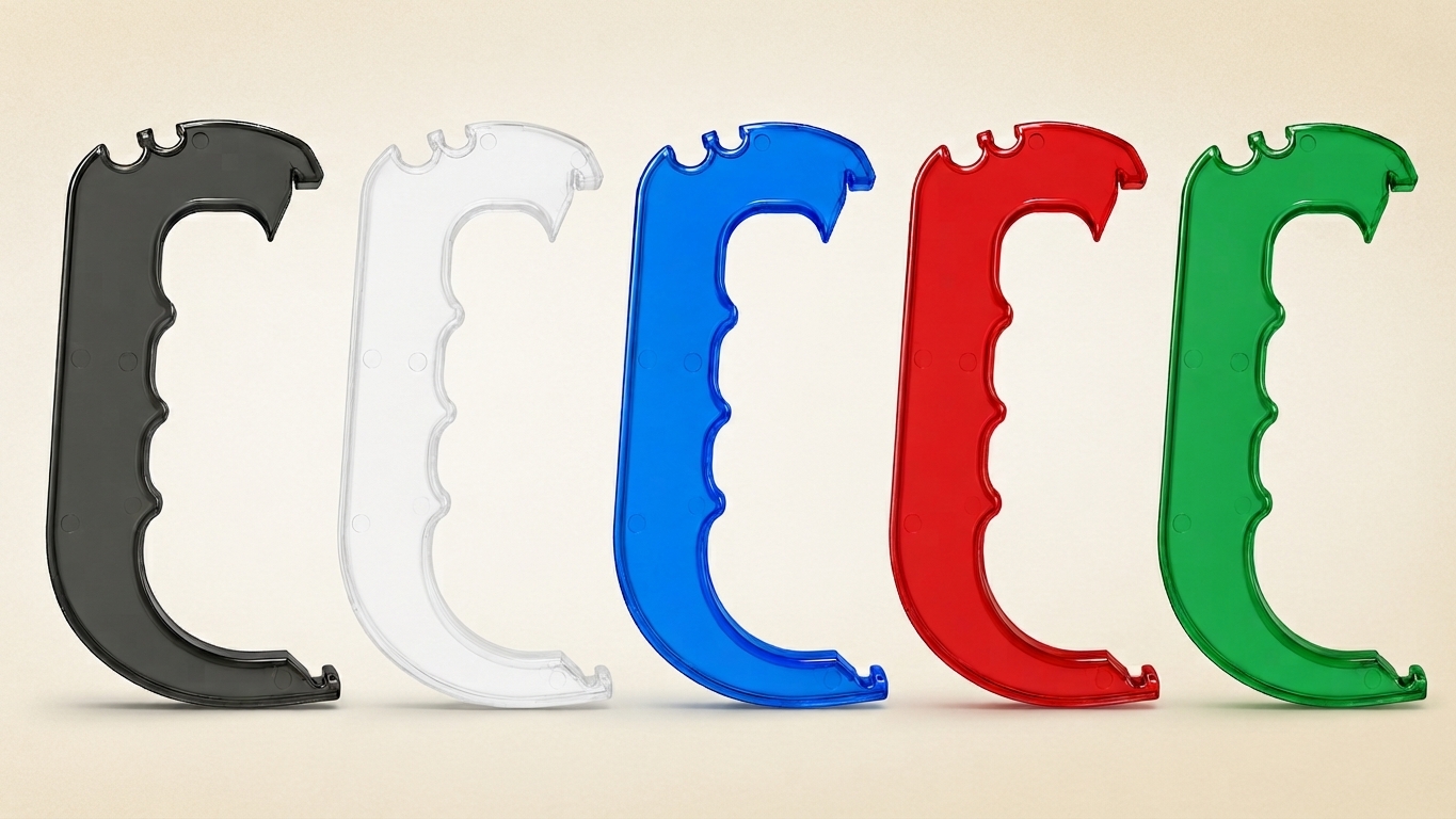 Pack de cinco asas de plástico de colores